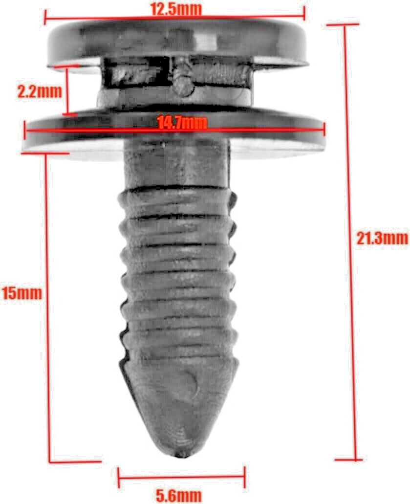 INTERIOR TRIM PANEL MOUNTING FASTENER CLIP - V.A.G VW SEAT SKODA Many Models x101