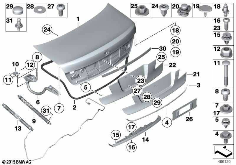 BMW Insulated Gromet for Trim Panel Fixing Secure Bodywork Fastener Clip, Pack 58