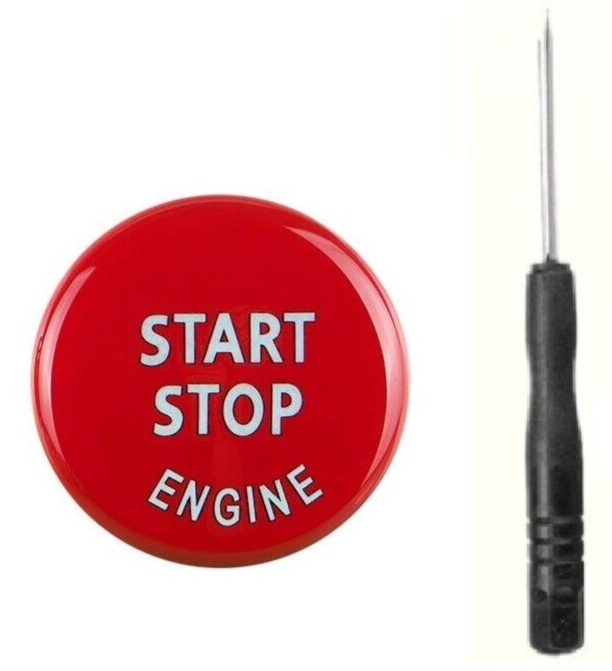 BMW RED Start Stop Engine Switch Button Cover 1 3 4 5 6 7 8 Series  0