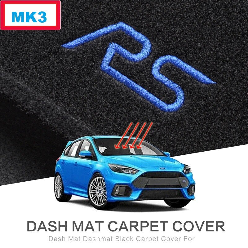 Ford Focus RS MK3 2016-2018 Dashboard Cover Mat Trim Sun Protection Cover0