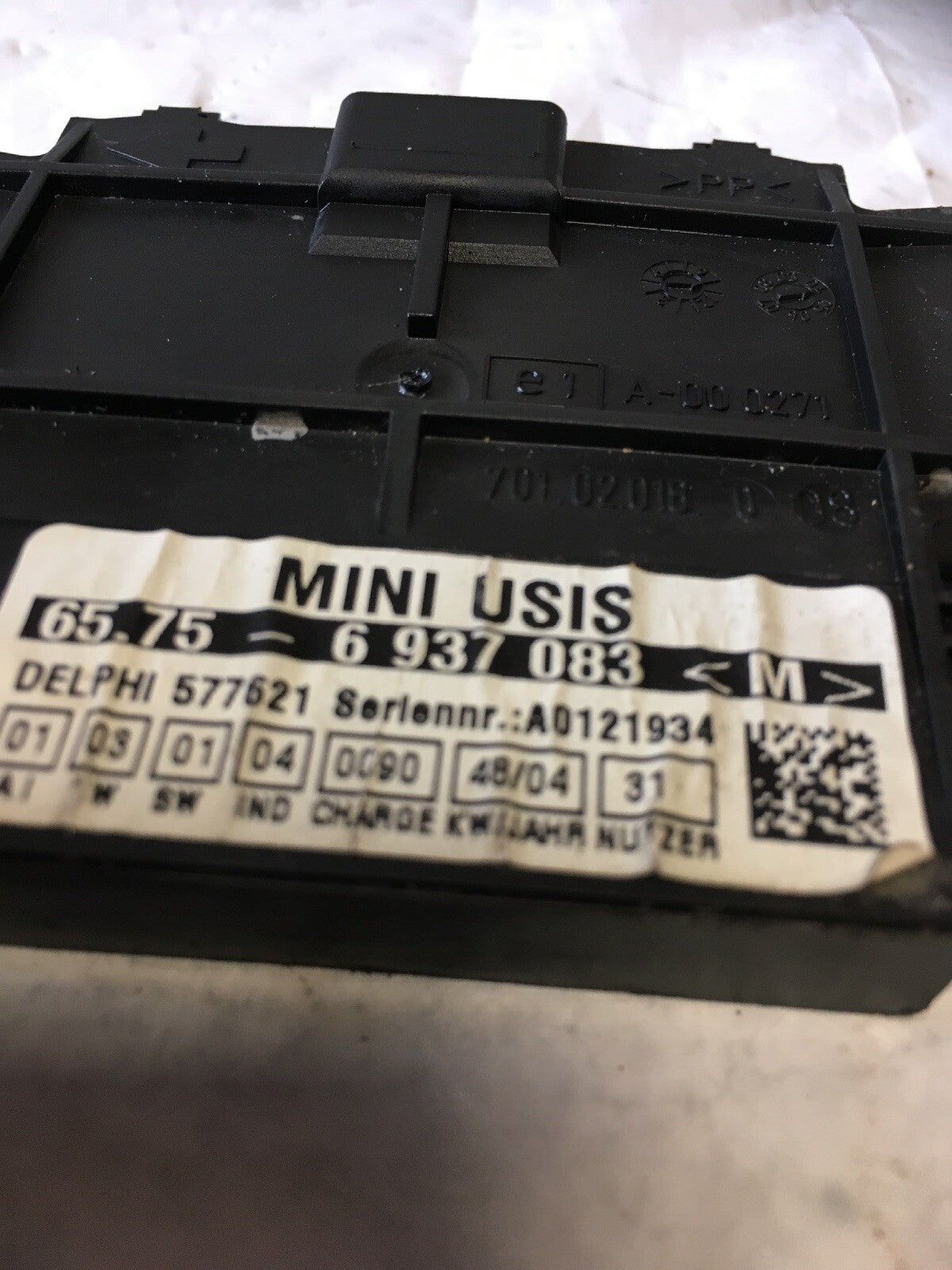 6937083 Interior Ultrasound Alarm Sensor from a Mini Cooper R50 2005 1.6 Petrol1