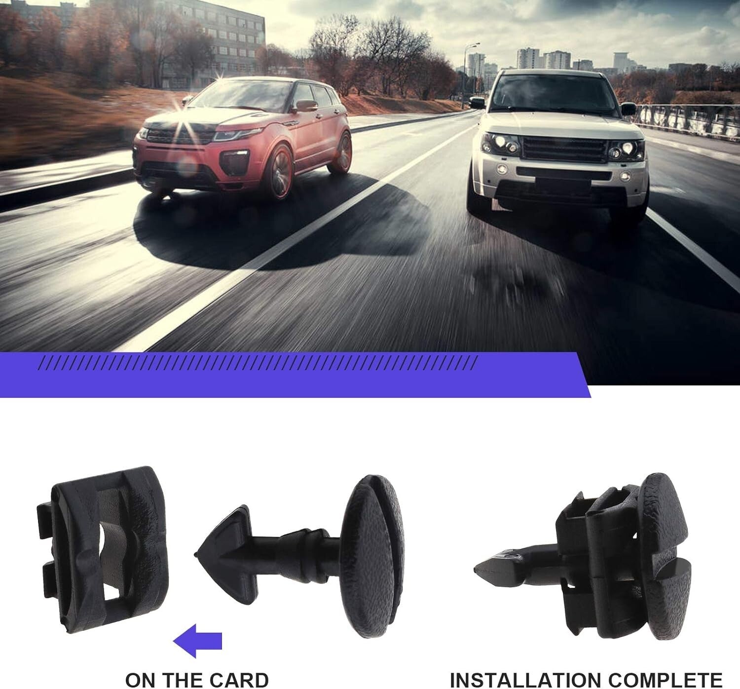 Land Range Rover Bumper Tow Cover Twist Bolt & Receiver Set x22