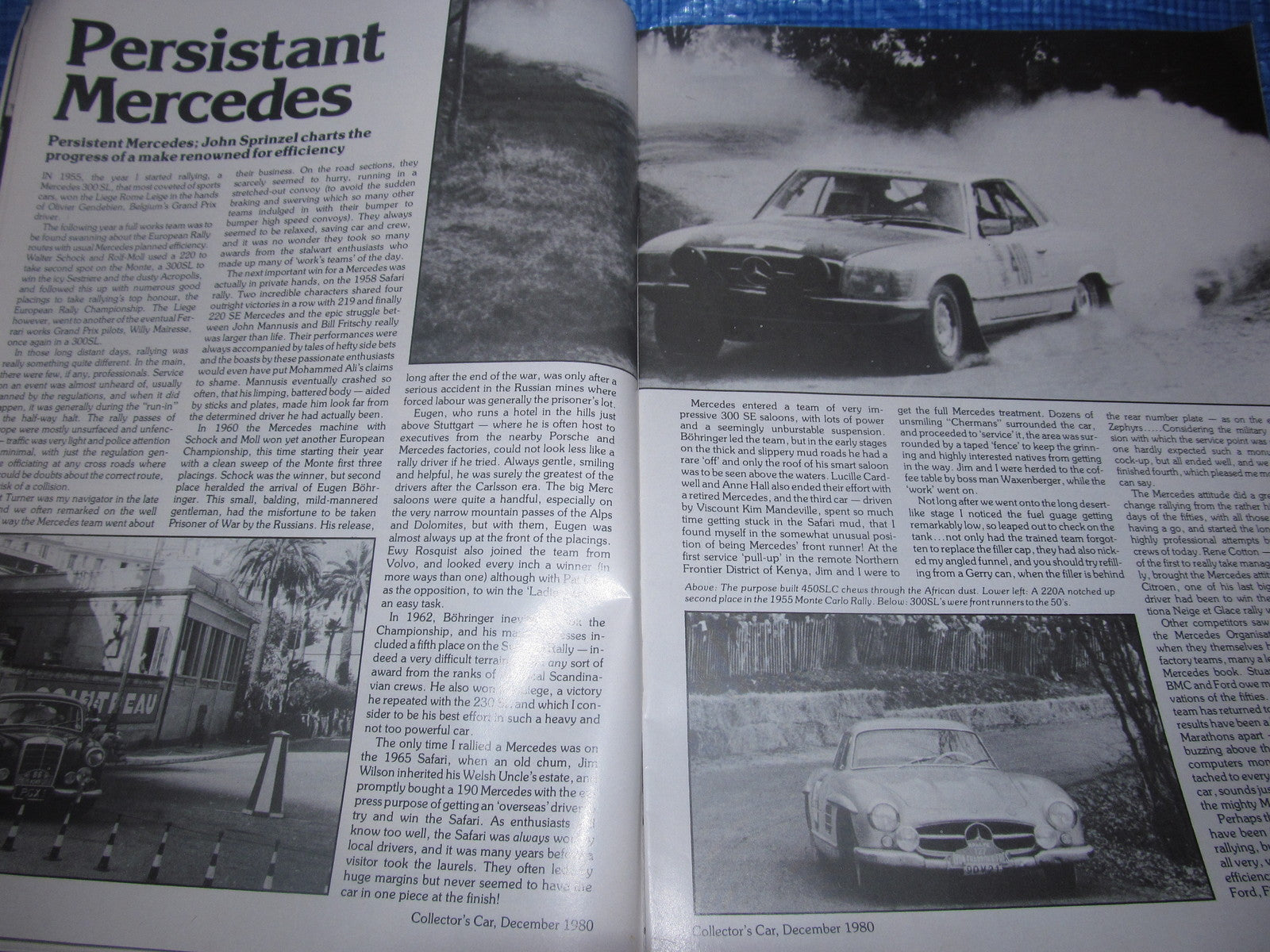 1980 DECEMBER COLLECTORS CAR MAGAZINE / BUGATTI MERCEDES PORSCHE JAGUAR C D #bk14