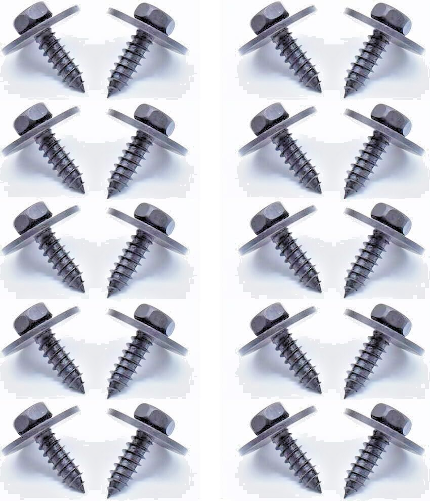 BMW Hex Screw with Washer Under-tray wheel arch Mounting Screw 07147129160 15pcs10
