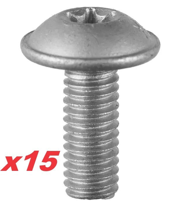 MERCEDES BENZ TORX METAL BOLTS SCREWS M6x16mm  N000000001476 x15 Fast Shipping.0