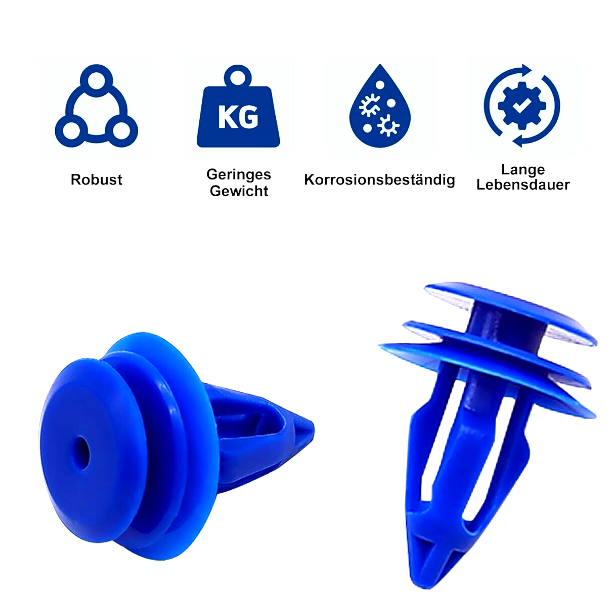 Land Range Rover Blue Trim clips 15 Pcs  Evoque Discovery 5 Disco Sport LR02725513