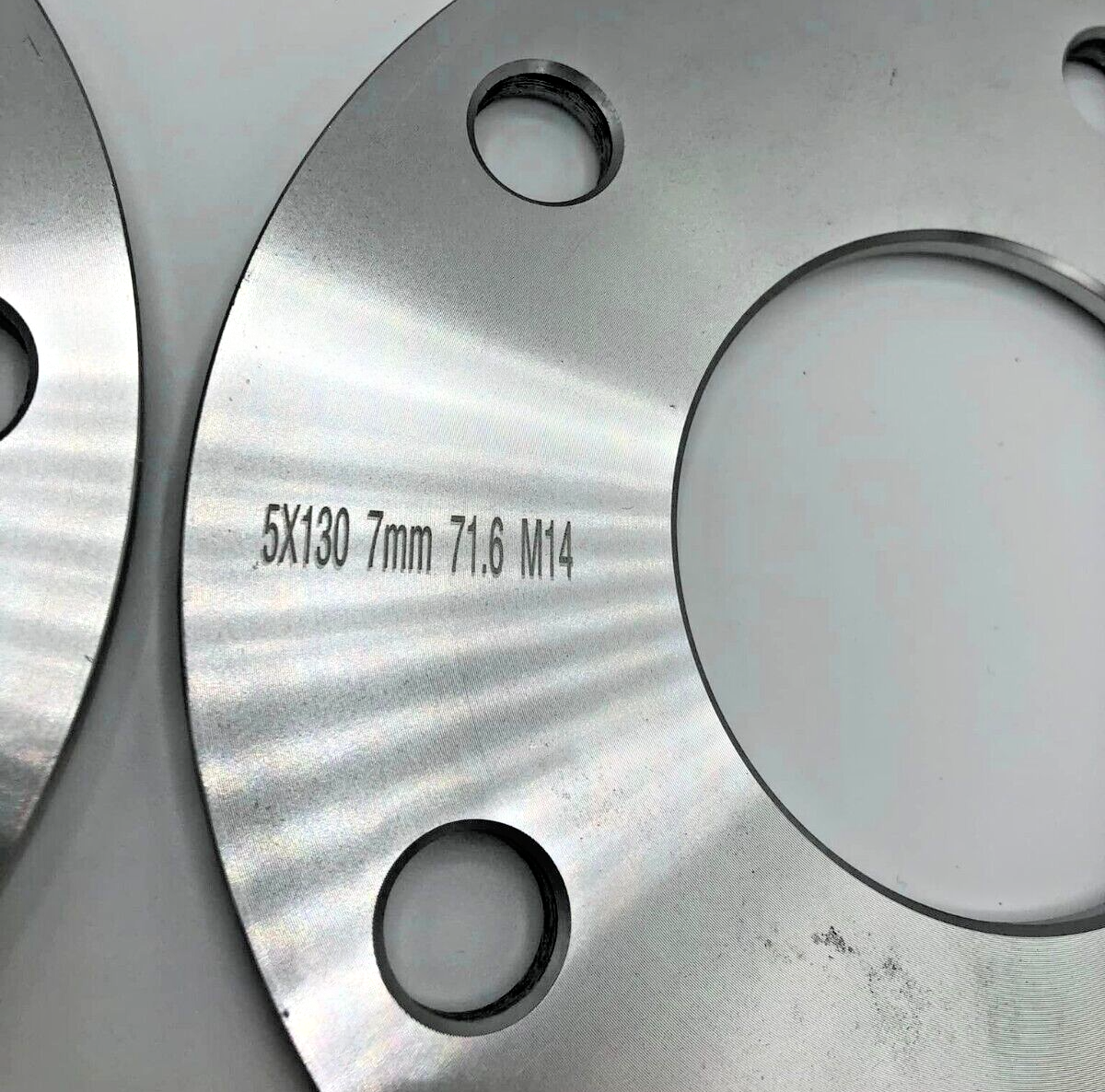 Porsche Wheel Spacers 7mm Set Of 4 in Silver 5x130 PSR9Line6