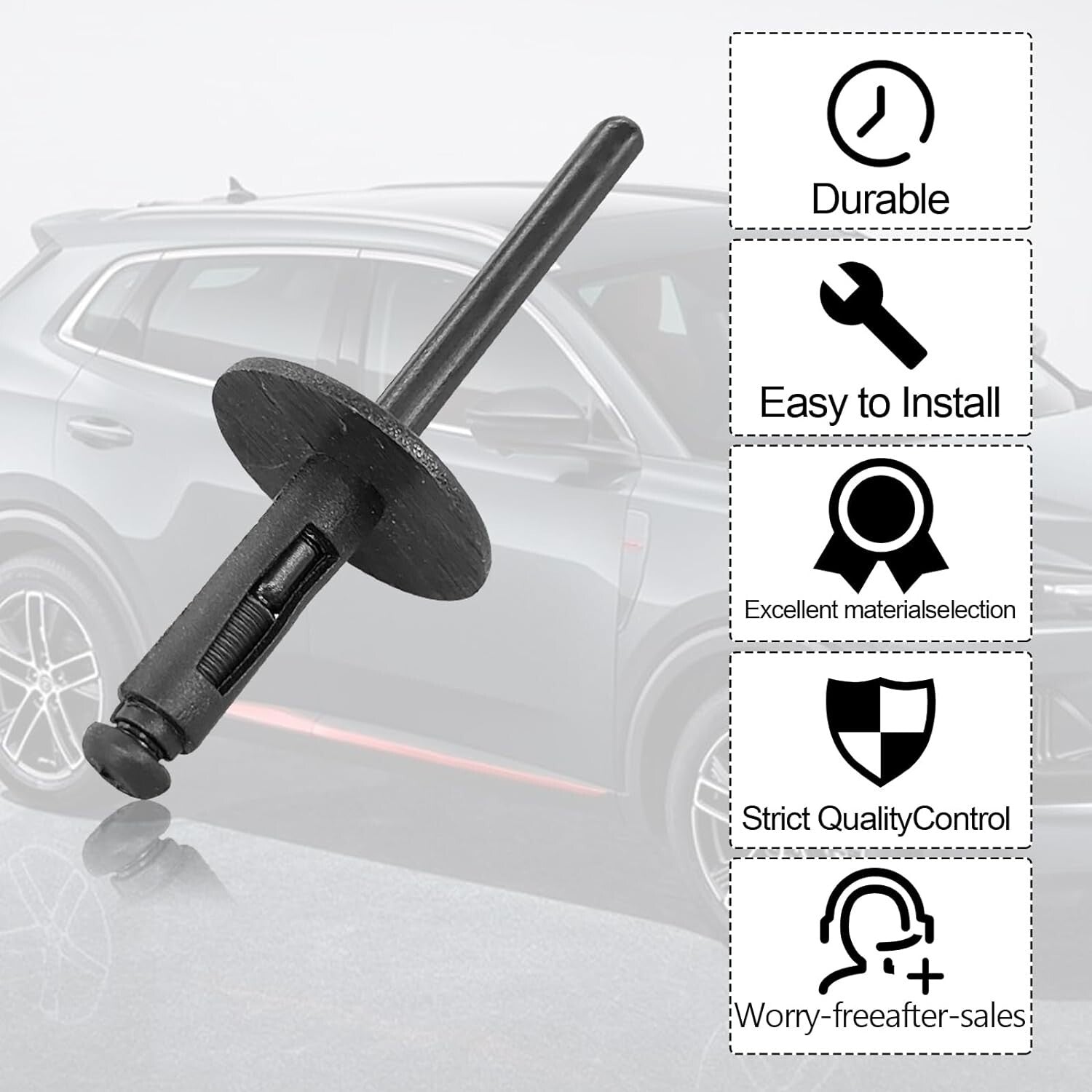 BMW X1 X2 X3 X4 X5 X6 F G Wheel Arch Flare Trim Clips 07147293278 Rivet 6mm x1012