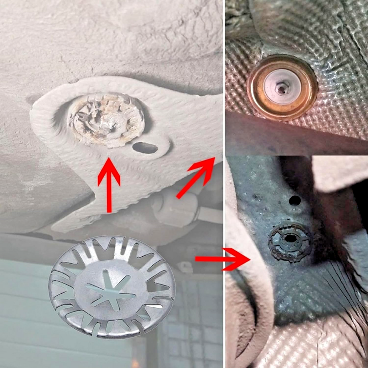 AUDI Sound Insulation & Under Body Weather Protection Trim Panel Clip Washer # 510