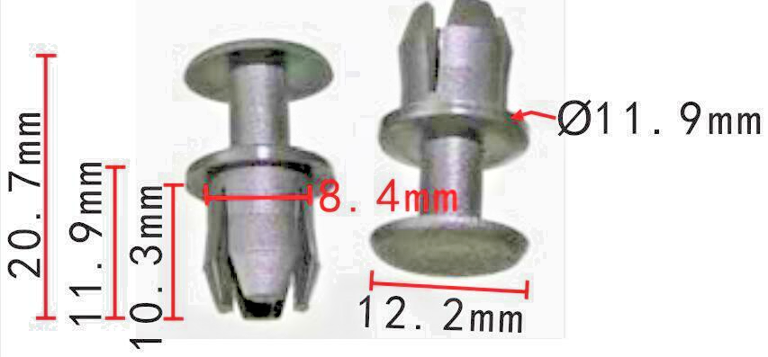 Mercedes-Benz Push Through Expanding Rivet Trim Fastener Clip OE A1239900092 x1021