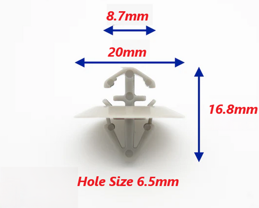 NISSAN Clips Trim Panel Fastener Side Moulding  x5 Pcs Primastar IVECO Daily1