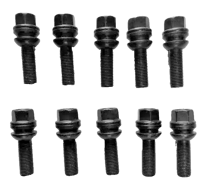 Porsche Wheel Spacers 20mm + Extended O.E Bolts Set Of 2 in Black 5x130 PSR9Line10