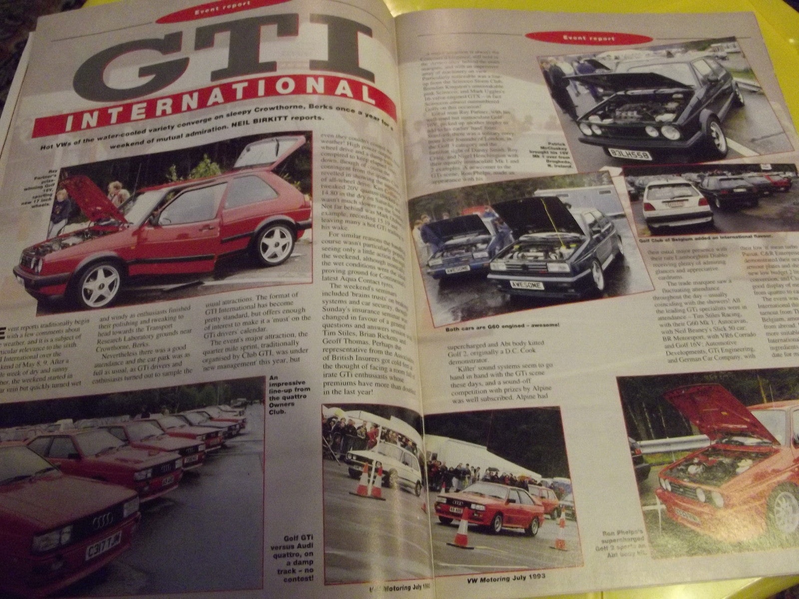 VW MOTORING MAGAZINE JULY1993 #c33