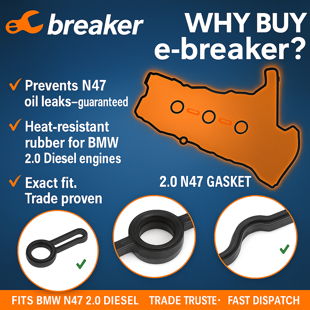 BMW 2.0 N47 Camshaft Cover Gasket Kit – 1/3/5 Series, X1/X3/X5 Premium Leak Fix.10