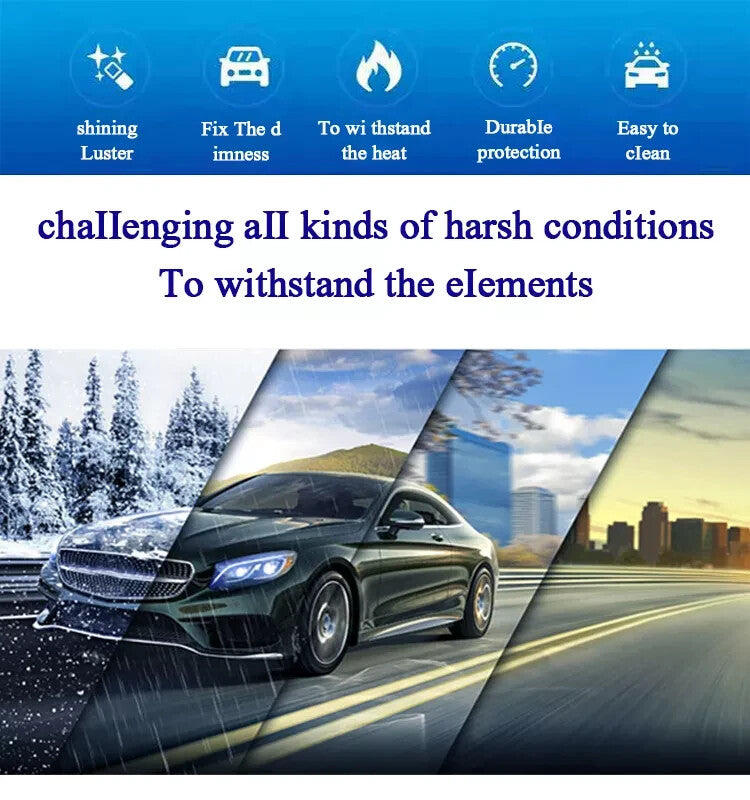 CAR WAX POLISH CARNAUBA CRYSTAL PLATING HARD SEALING LASTING PROTECTIVE SHINE7