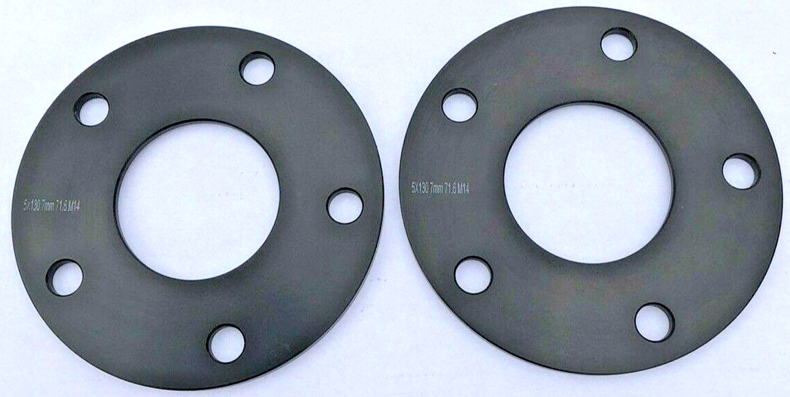 PORSCHE 7mm Wheel Spacers 5x130 With Extended O.E Bolts  Precision Fit in Black4