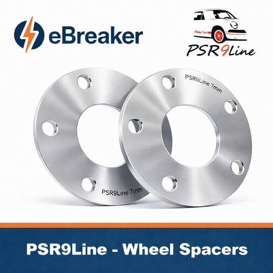 PORSCHE 7mm Wheel Spacers, 5x130 Bolt on Kit Pair of 2  Precision Fit in Silver0
