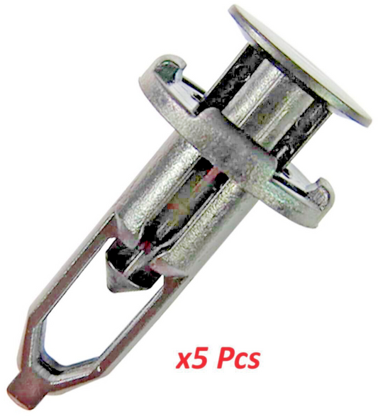 9mm Plastic Bumper & Trim Panel Rivet Clips For Toyota Peugeot Citroen 5 pcs0