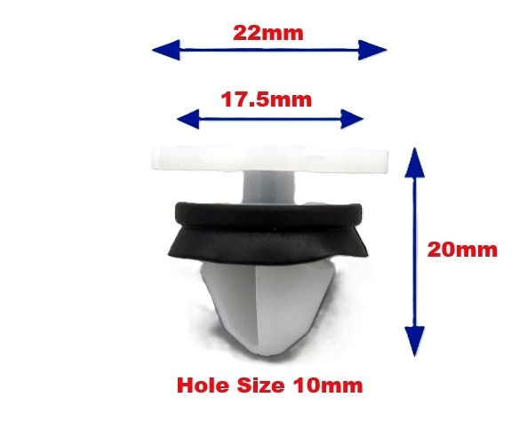 RENAULT Door Card Panel Interior Trim Sprung Head Fastener Clips - Pack of 15 Pc1