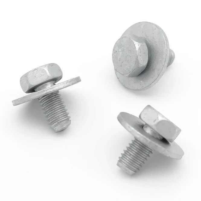 BMW 10mm Hex-Head Bolt Screw & Washer M6 Fit 1 2 3 4 5 6 X M Series 5pcs3