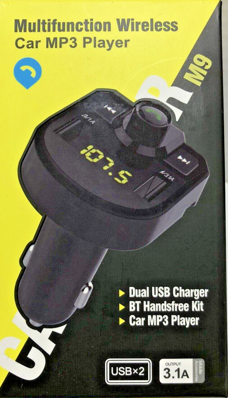 Bluetooth Hands-Free Car Kit with Dual USB Charger, FM Transmitter & MP3 Player1