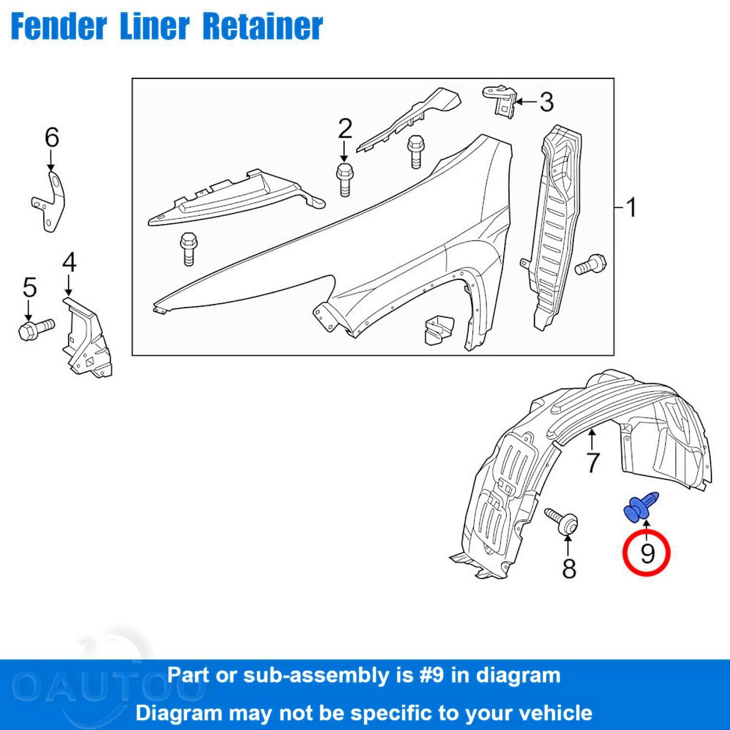 Ford Fiesta Focus Bumper Wheel Arch Lining Splash Guard Rivet Fixing Clips 15pcs10