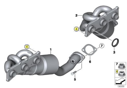 Mercedes Exhaust Manifold Copper Nut Set x18 - OEM A2711420072 High-Quality9