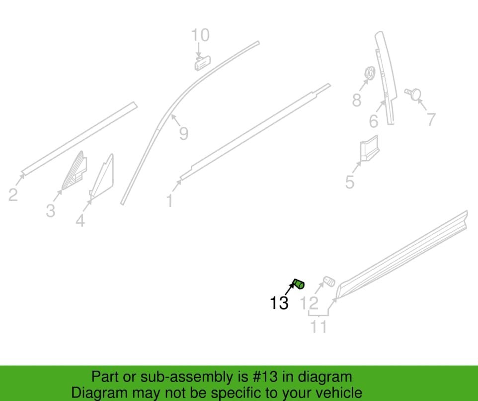SEAT Rubber Sealing Grommet Hole Plug Trim Clip Holder - 3C0853586 Pack - x15 Pc4