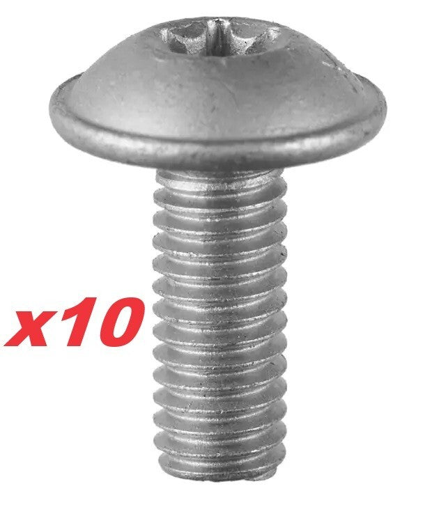 MERCEDES BENZ TORX SCREWS METAL BOLT M6 x 16mm OEM N000000001476 x100