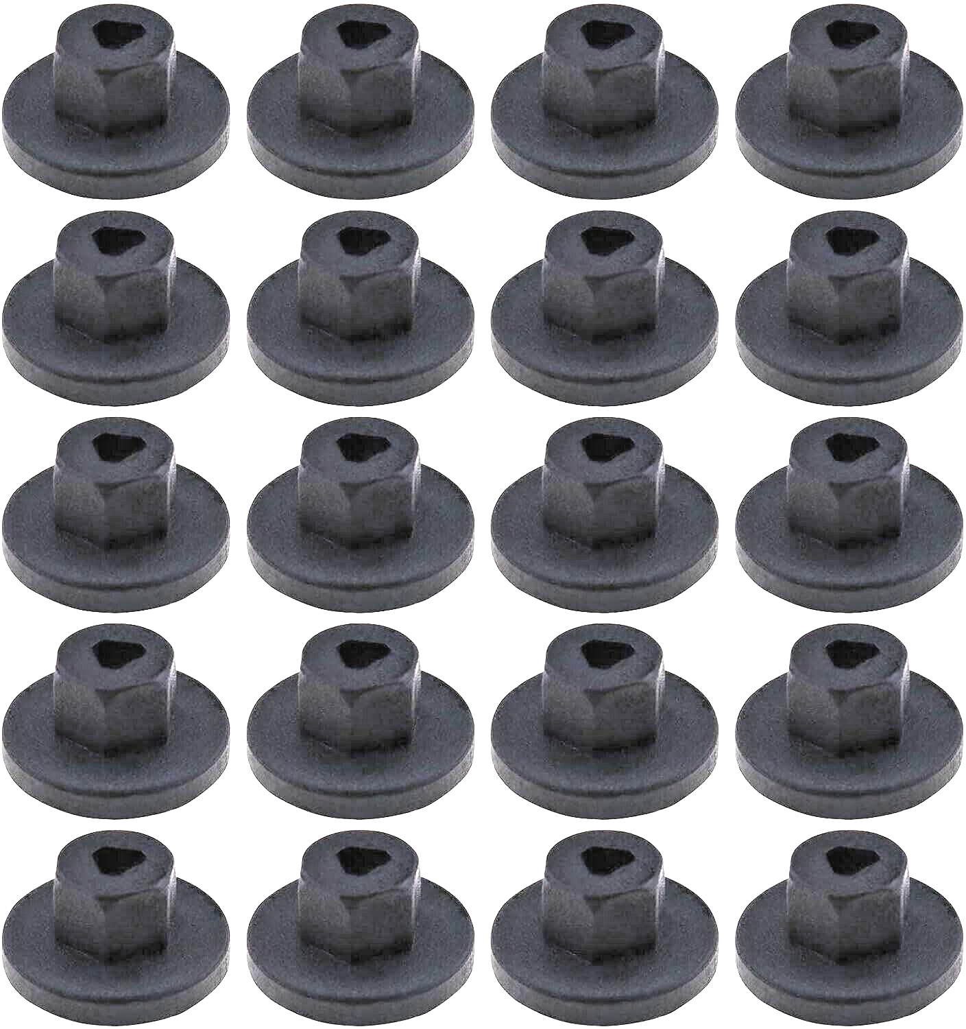 VW UNTHREADED PLASTIC NUTS ENGINE COVER UNDERTRAY SPLASH GUARDS 8E0825265C 20pcs14