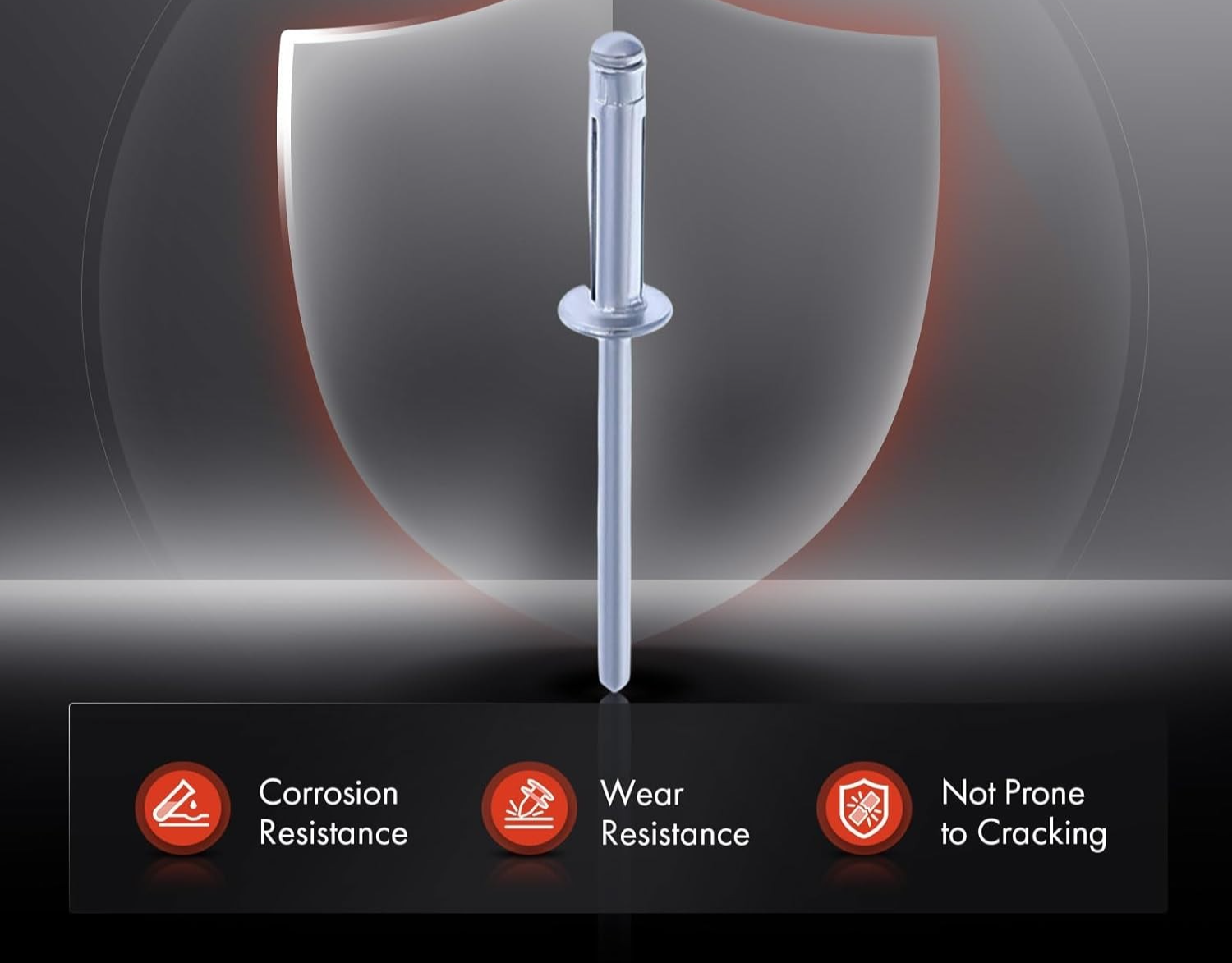 MERCEDES Aluminium Blind Rivet 4mm Hole 8mm Collar Fits All Automotive  Pack #2014