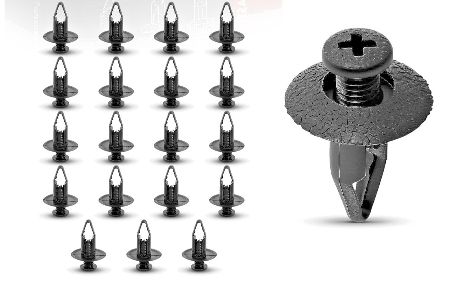 Mitsubishi Trim Clip Bumper Fitting Retainer Fastener Screw Rivet MB406894 - x2014