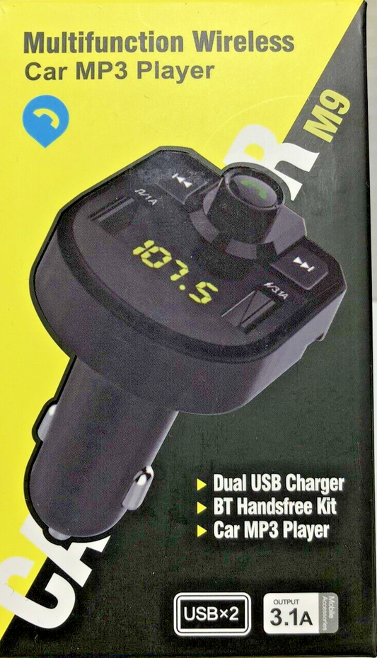 Wireless Bluetooth FM Transmitter Car Fast Charger Dual USB Type-C Handsfree Kit0