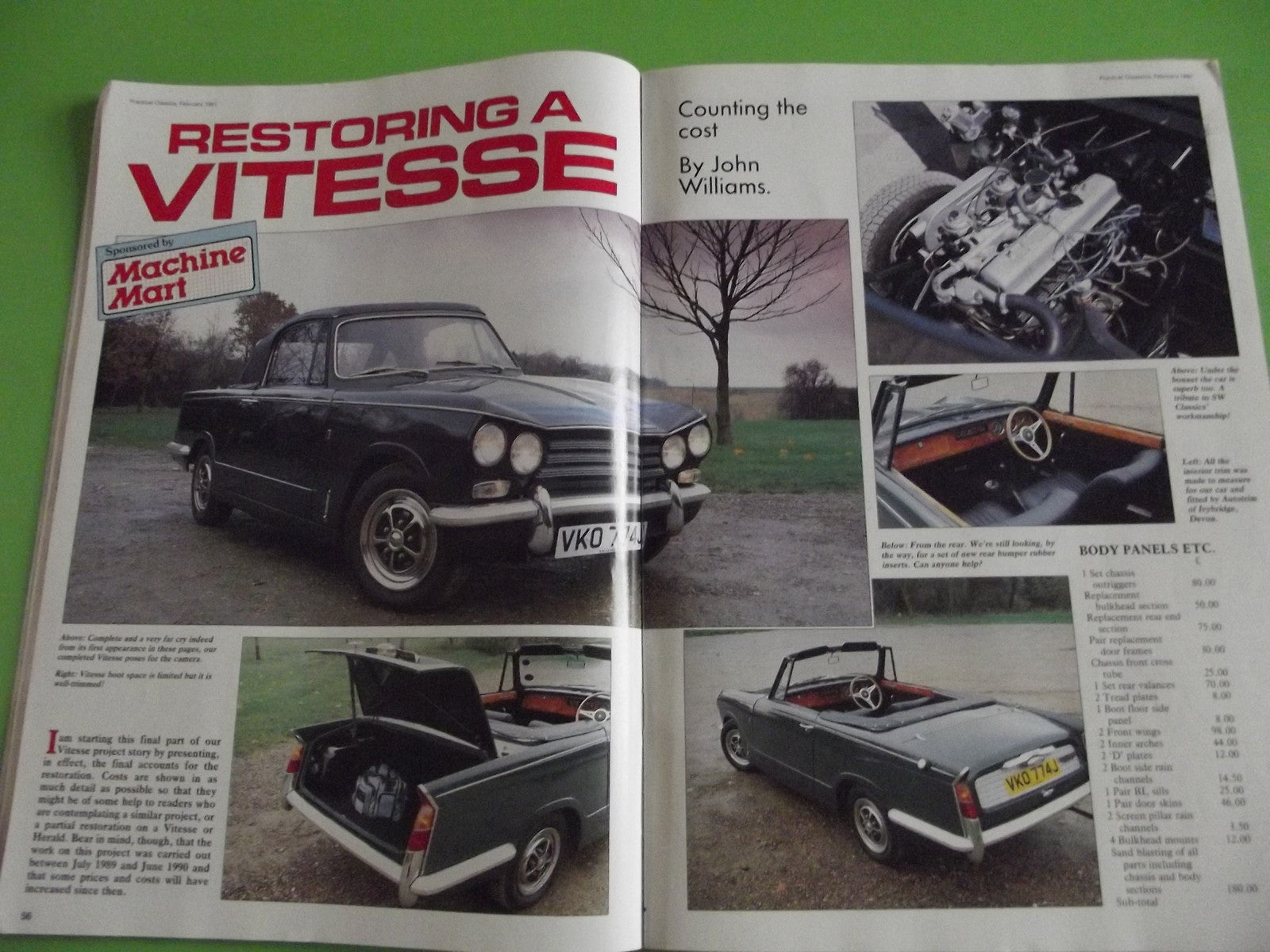 PRACTICAL CLASSICS AND CAR RESTORER MAGAZINE FEBRUARY 1991 #c12