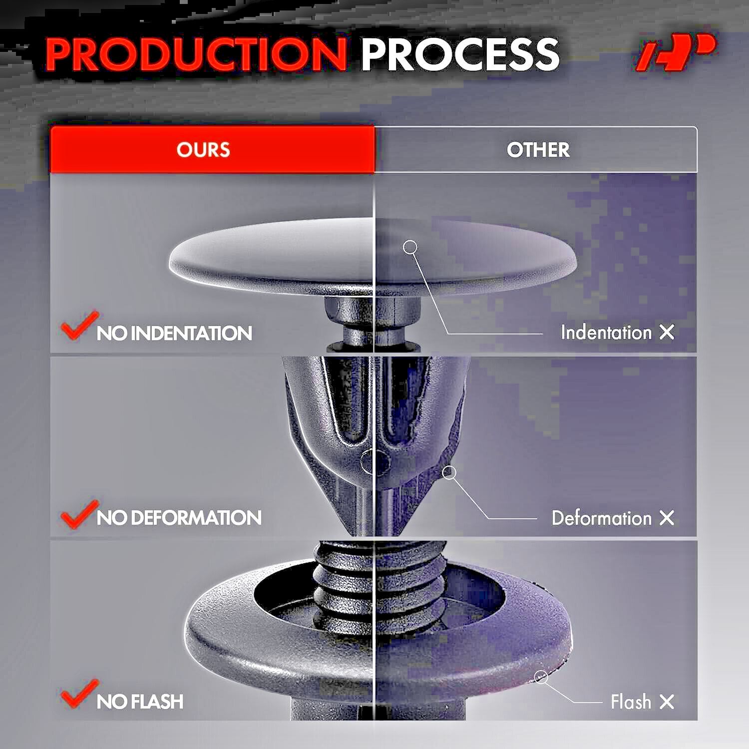 Mercedes-Benz Push Through Expanding Rivet Trim Fastener Clip OE A1239900092 x1013