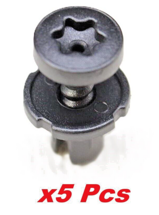 Mercedes Torx Head Plastic Screw Fit Trim Rivet x5 Pcs #A00099166400
