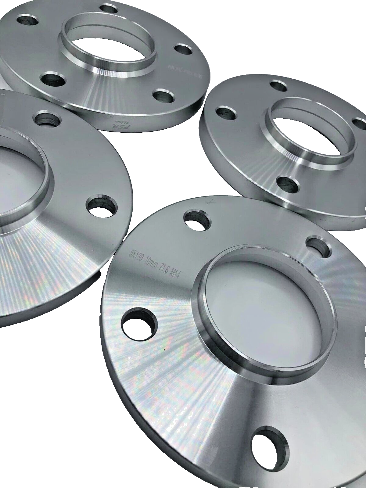 Porsche Wheel Spacers 7mm + Extended OE Bolts Set Of 4 in Silver 5x130 PSR9Line11