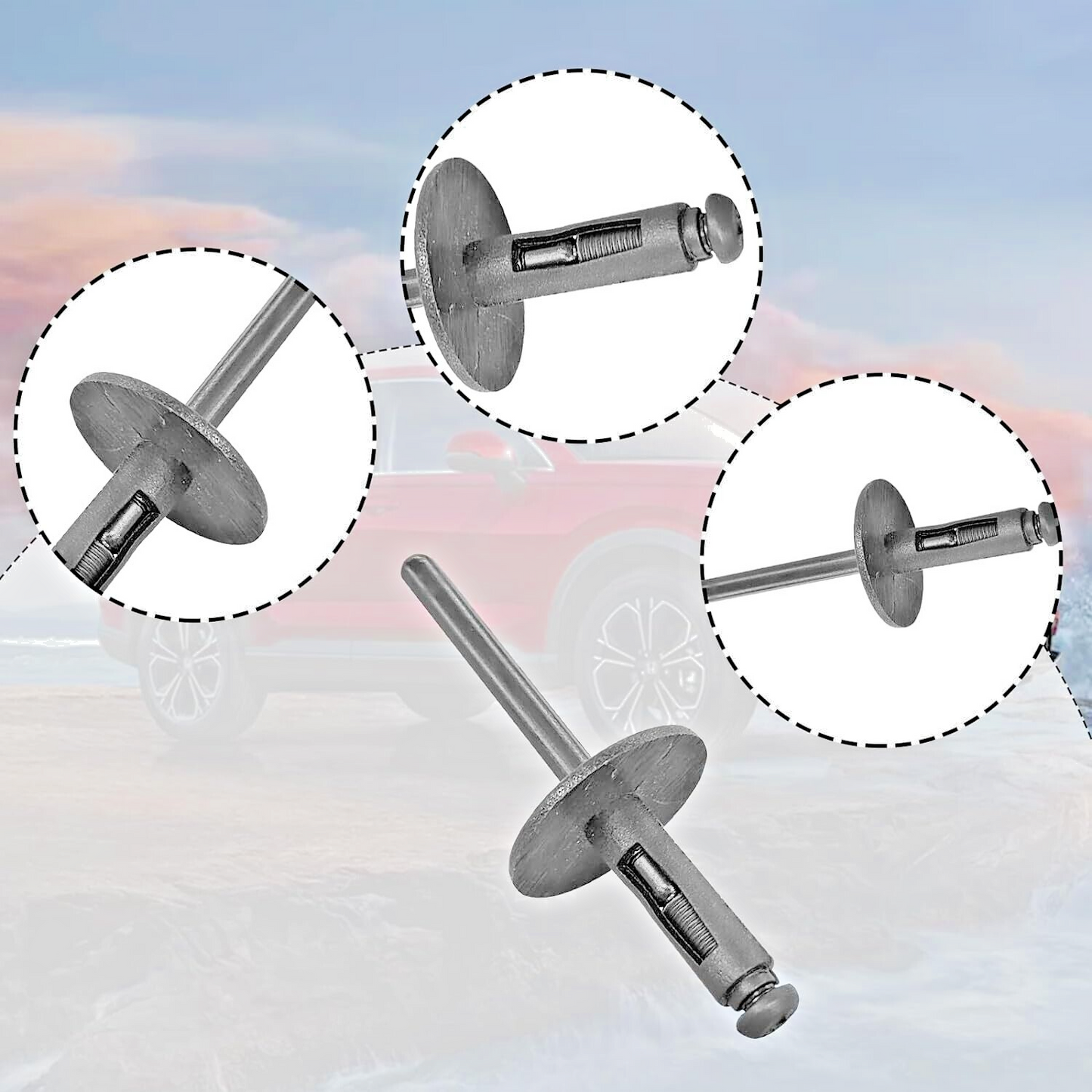 BMW X3 X5 X6 F25 E71 Wheel Arch Flare Trim Clips 07142151750 Blind Rivet 6mm X513