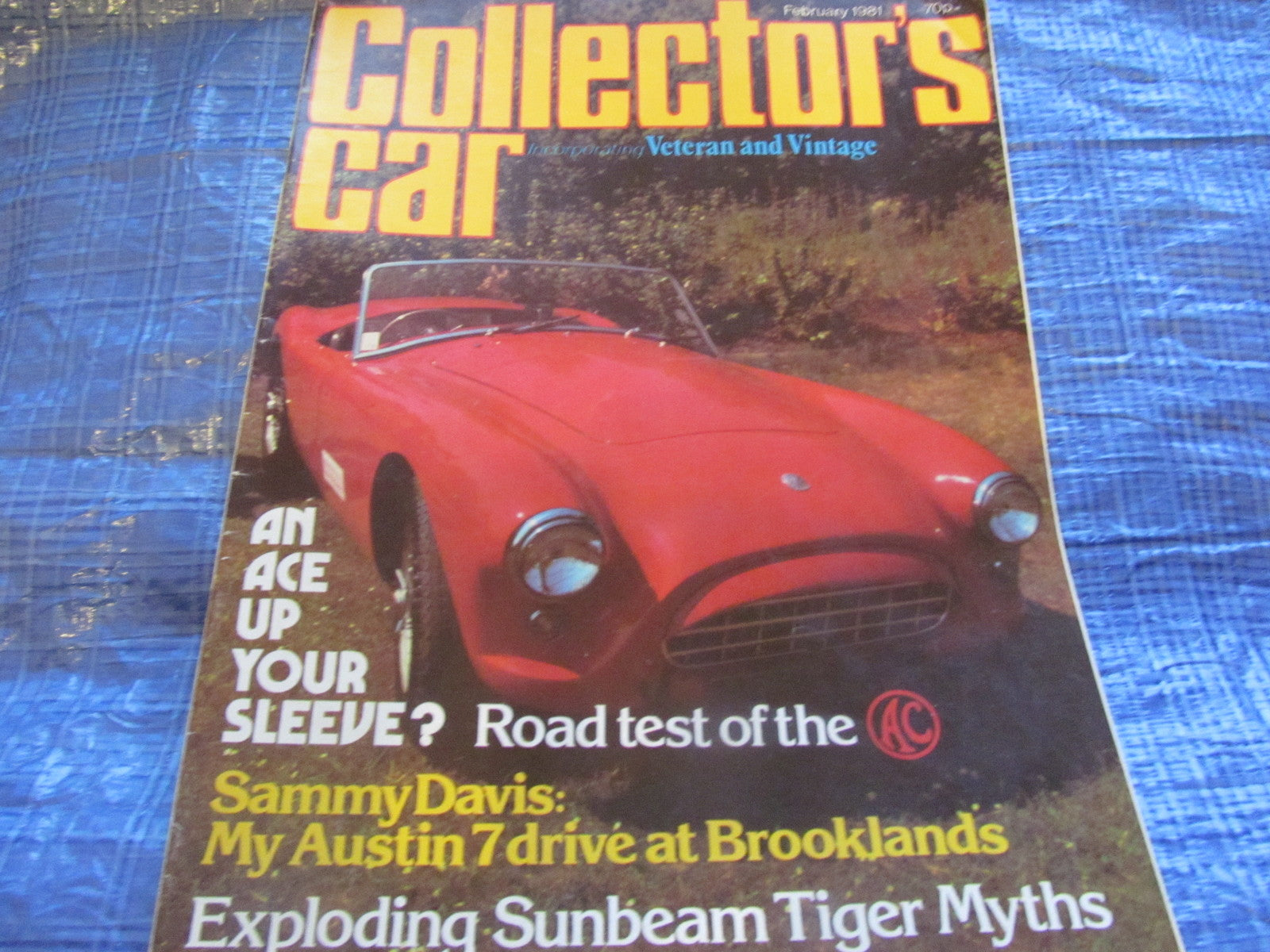 1981 FEBUARY COLLECTORS CAR MAGAZINE / AC ACE AUSTIN 7 SUNBEAM TIGER MUSEUM #bk10