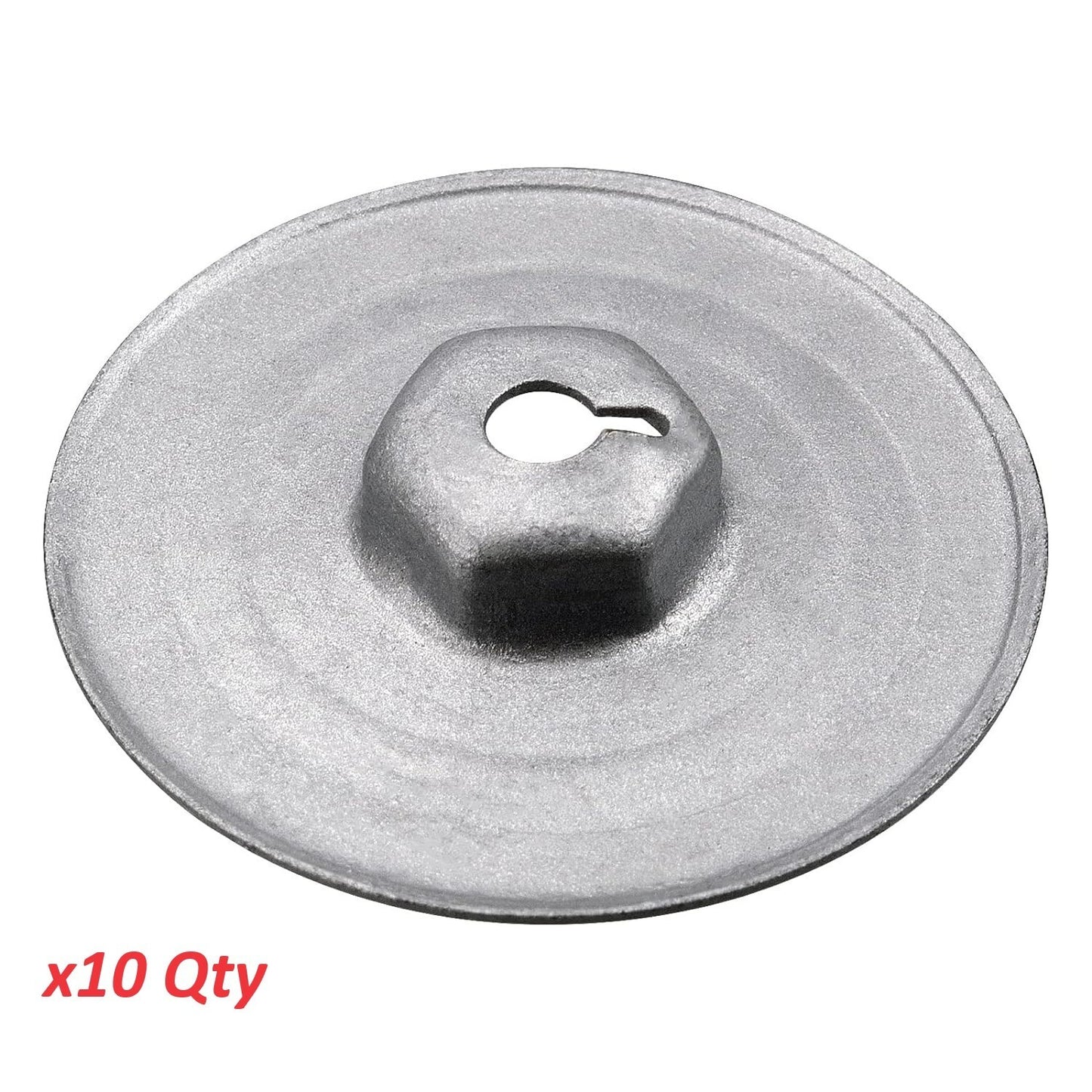 BMW Hex Head Heat Shield Press Stud Metal Washer 30mm Flange 07146949380 QTY x100