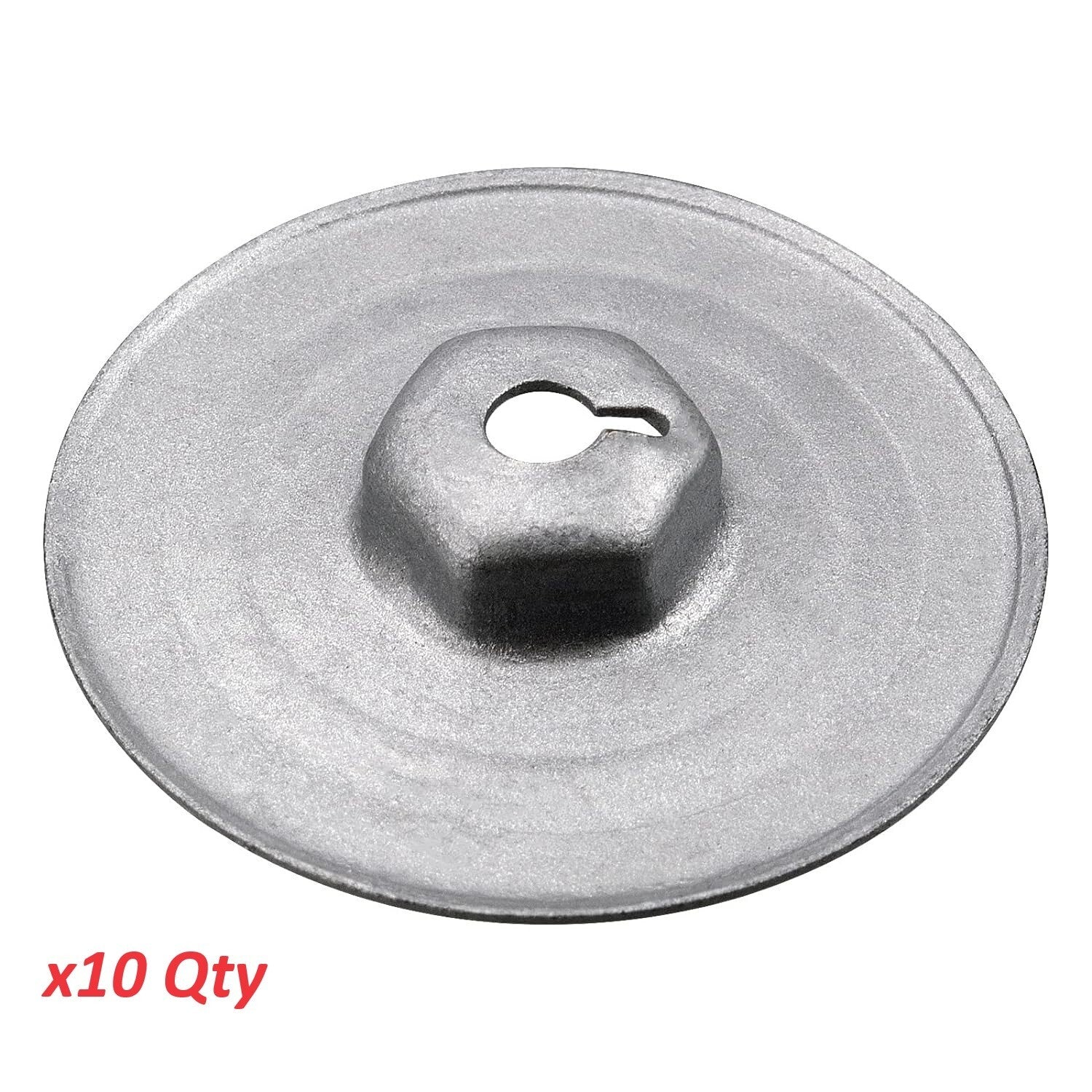 BMW Hex Head Heat Shield Press Stud Metal Washer 30mm Flange 07146949380 QTY x100