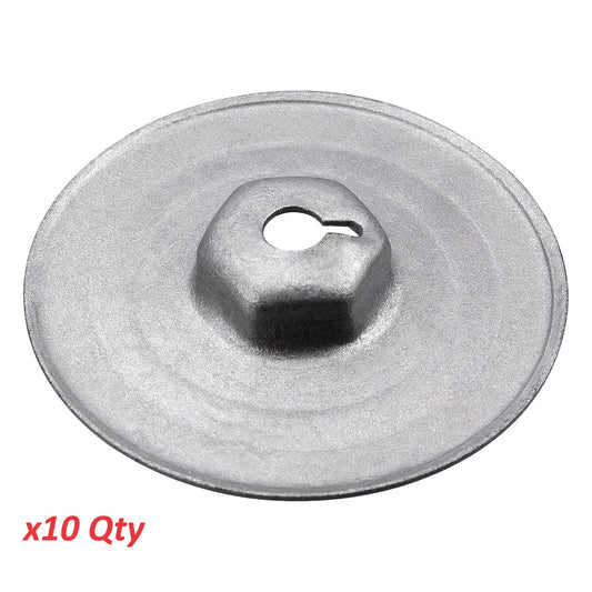 BMW Hex Head Heat Shield Press Stud Metal Washer 30mm Flange 07146949380 QTY x100