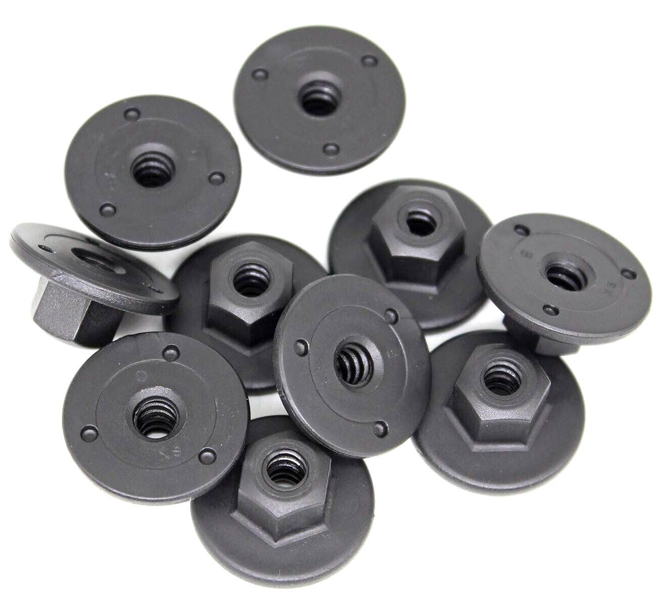 10x BMW MINI 10mm Hex Head Plastic Self-Threading Nut 7169847 O.E.N 07147169847.20