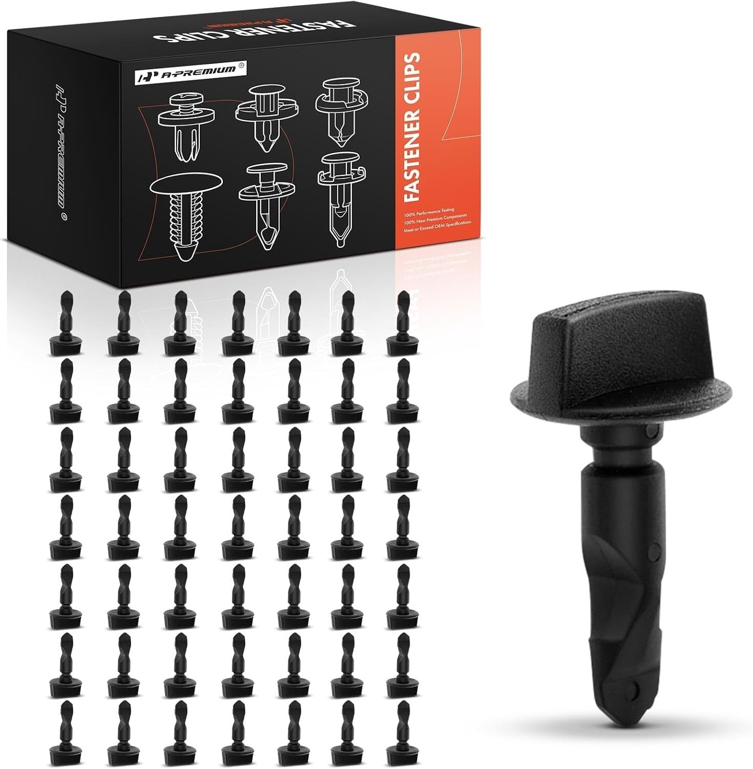 AUDI Bumper Tow Eye Cover Twist Bolt Locking Fastener Clips, - Pack of 4 Pieces.12