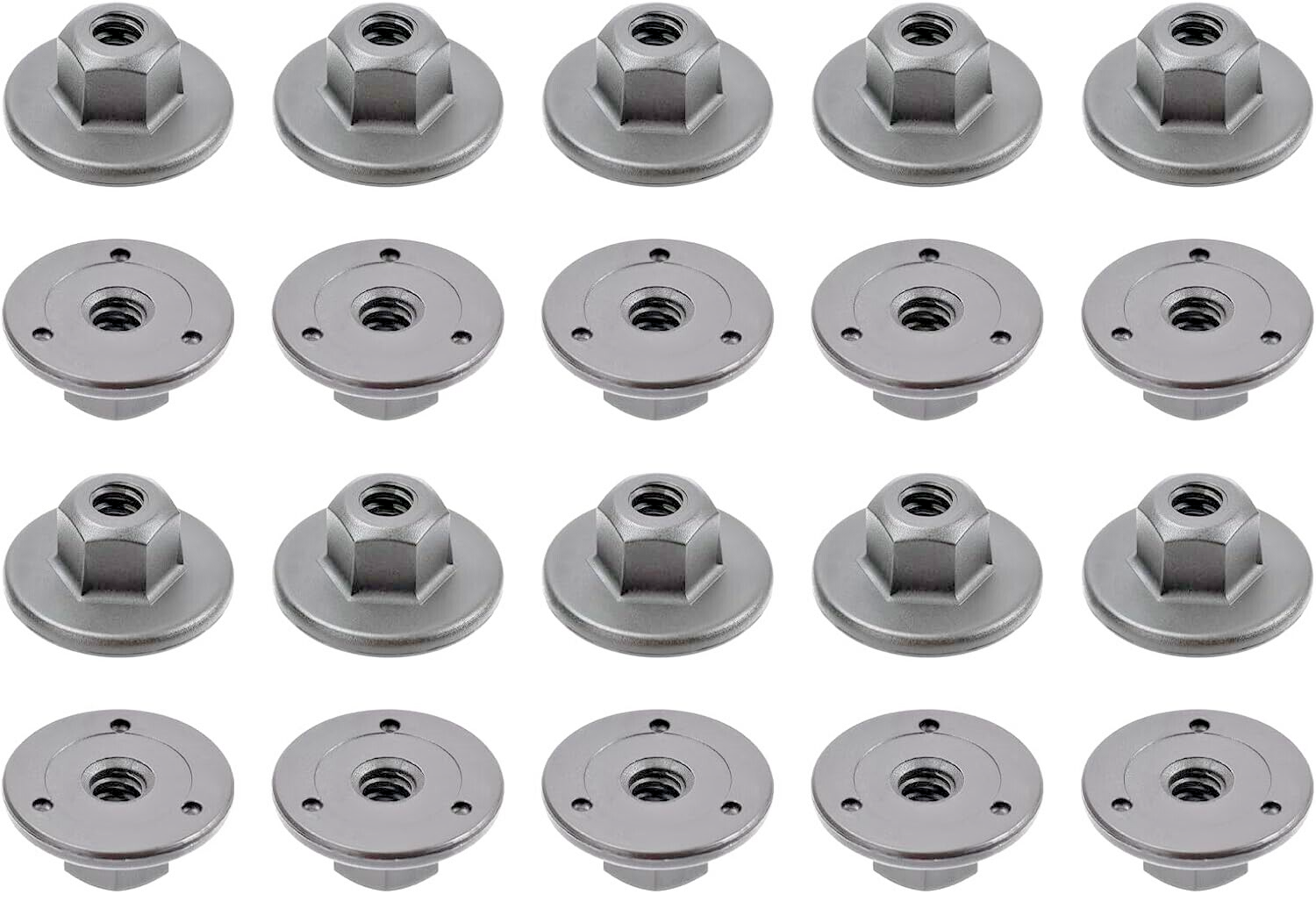 AUDI Hex Head Threaded Plastic Nut 10mm Undertray wheel Arch Clip x5 8E0825265 C8