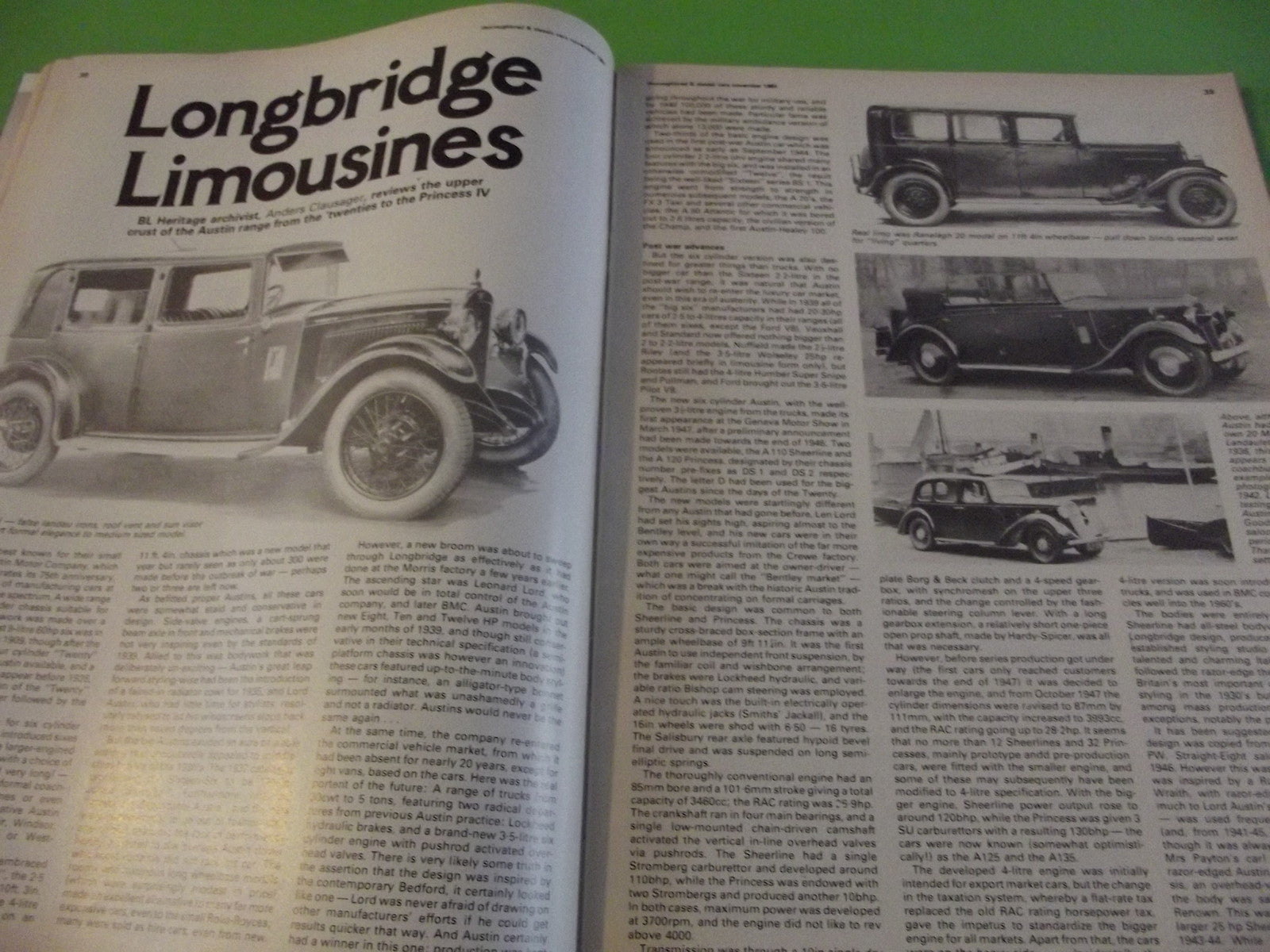 THOROUGHBRED AND CLASSIC CARS MAGAZINE NOVEMBER 1980 #C44