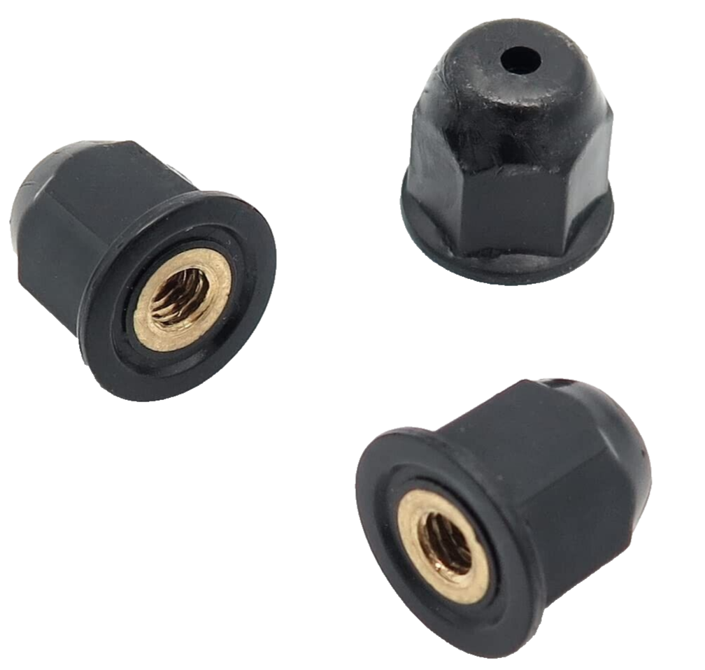 MINI Wheel Arch Side Trim Nut, R50 R52 R53 Plastic Coated Brass M4 Nut x 10 Pcs7