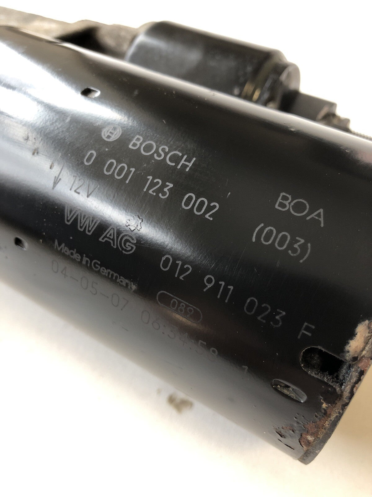 Starter Motor 012911023F  3.2 V6 Engine From a Porsche 955 Cayenne 01-061