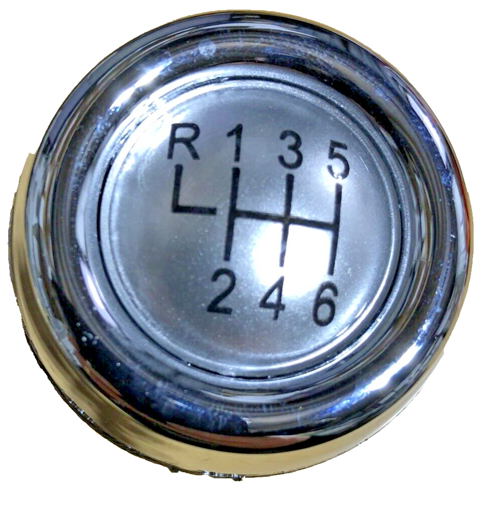 MINI 6 Speed Gear Shift Knob Soft Leather Silver Shift Pattern R55 R56 R57 R6020