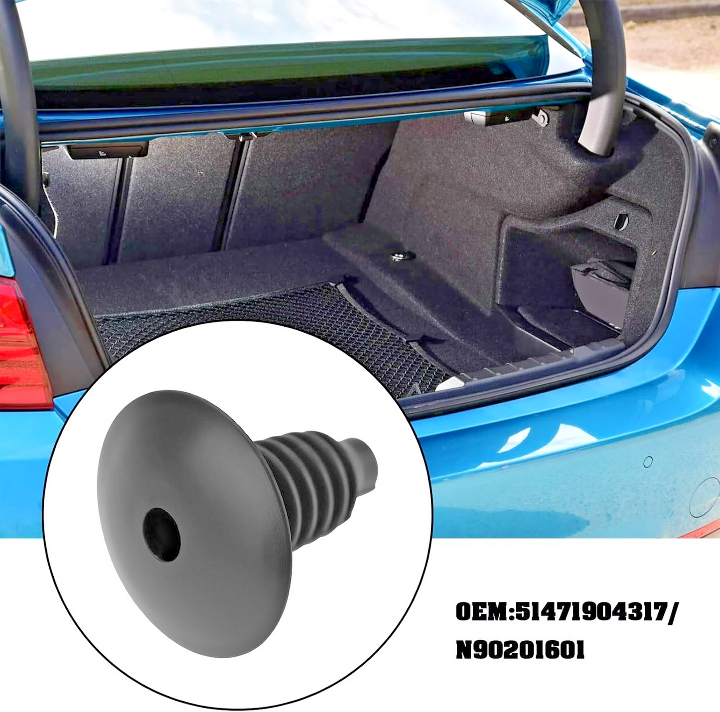 AUDI Interior Trim Panel Fir Tree Clip Fastener 10 - A3 A4 A5 A6 A8 Q5 Q7 TT RS.16